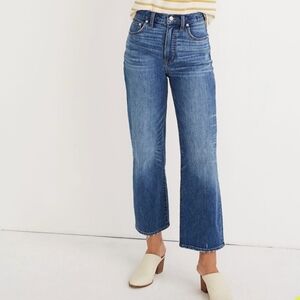 Madewell Slim Wide-Leg Crop Jeans in Garrett Wash